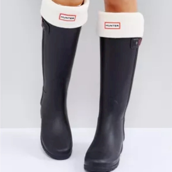 Off-White Fleece Hunter Boot Socks - Picture 2 of 5